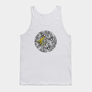 Lizard Tessellation Yellow Tank Top